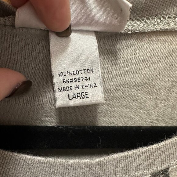 Self Esteem Y2K Long Sleeve Tattoo Gray Edgy Top in size Large - Picture 6 of 7